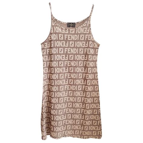 Fendi brown cotton dress